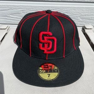 SD Padres size 7 fitted baseball cap
